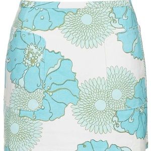Topshop Floral Mini Skirt